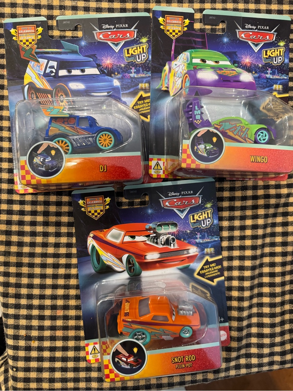 Mattel Disney Pixar Cars Light Up Trio